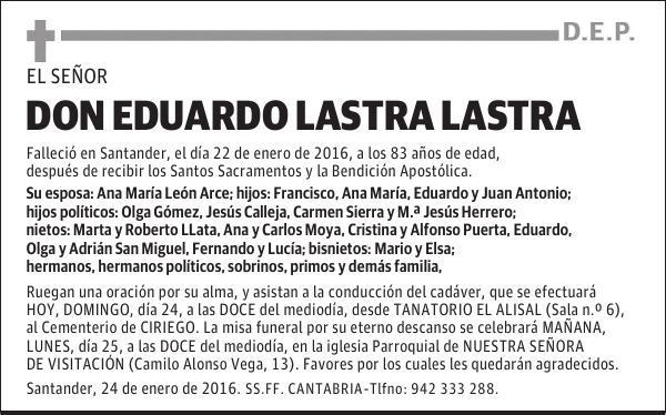 Eduardo Lastra Lastra