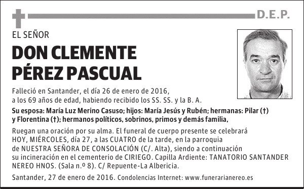Clemente Pérez Pascual