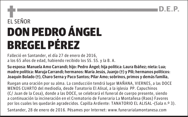 Pedro Ángel Bregel Pérez