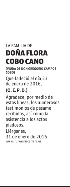 FLORA COBO CANO