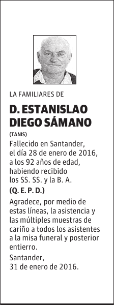 ESTANISLAO DIEGO SÁMANO