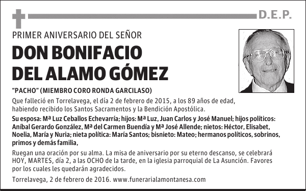 Bonifacio Del Álamo Gómez