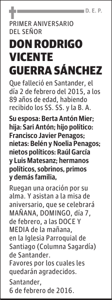 Rodrigo Vicente Guerra Sánchez