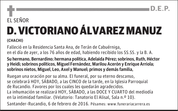 Victoriano Álvarez Manuz