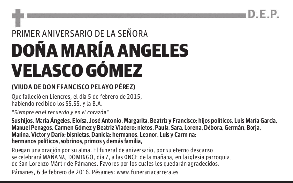 María Ángeles Velasco Gómez