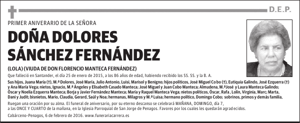 Dolores Sánchez Fernández