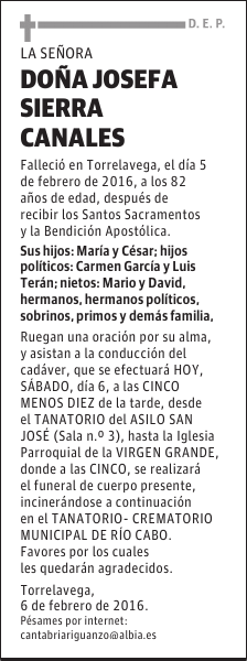 Josefa Sierra Canales