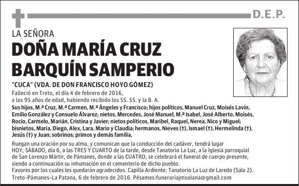 María Cruz Barquín Samperio