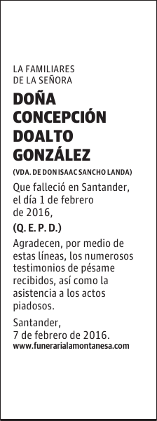 Concepción Doalto González