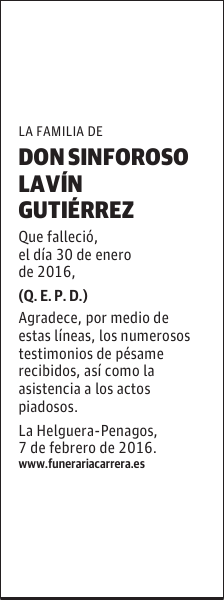 Sinforoso Lavín Gutiérrez