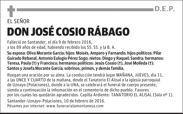 José Cosió Rabago
