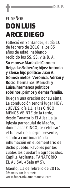 Luis Arce Diego
