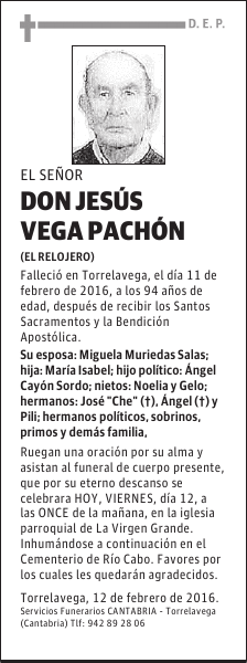 JESÚS VEGA PACHÓN
