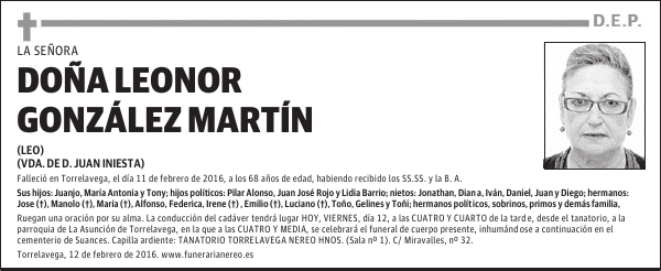 LEONOR GONZALEZ MARTIN