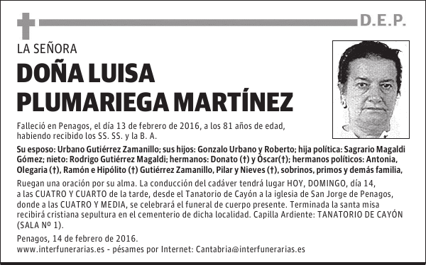 LUISA PLUMARIEGA MARTÍNEZ