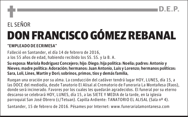 Francisco Gómez Rebanal
