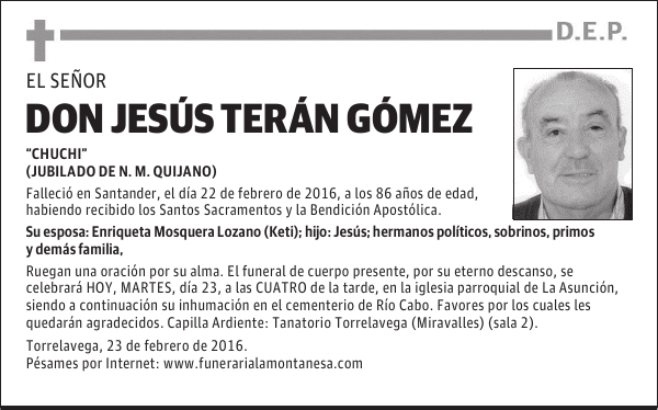 Don Jesús Terán Gómez