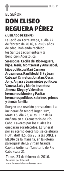 Don Eliseo Reguera Pérez