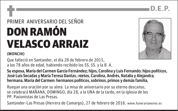 DON RAMON VELASCO ARRAIZ