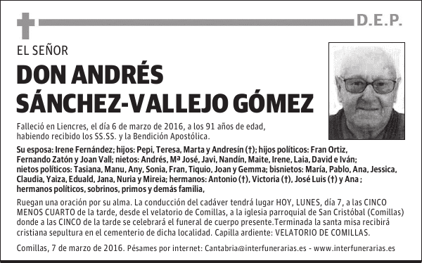 DON ANDRÉS SÁNCHEZ-VALLEJO GÓMEZ
