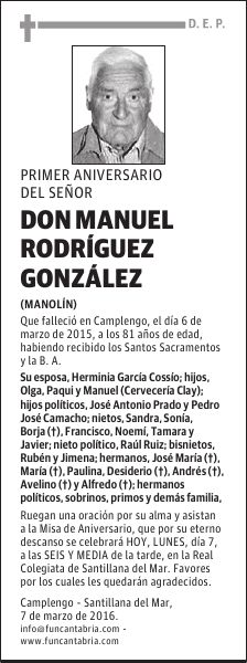 DON MANUEL RODRÍGUEZ GONZÁLEZ