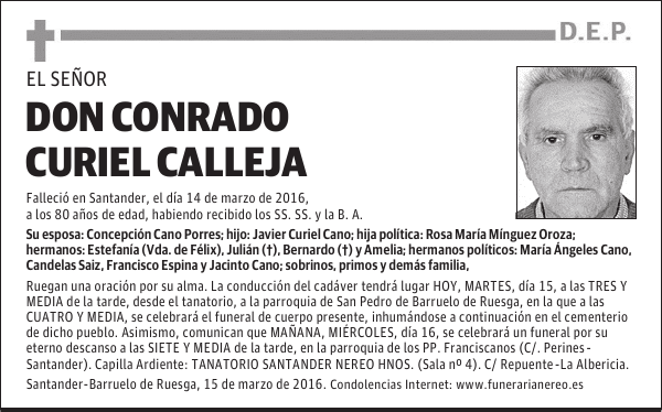 DON CONRADO CURIEL CALLEJA