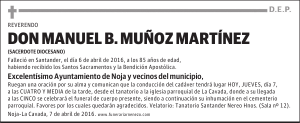 DON MANUEL B. MUÑOZ MARTÍNEZ