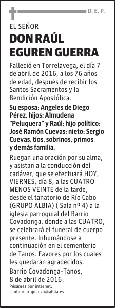 DON RAÚL EGUREN GUERRA