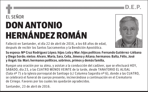DON ANTONIO HERNÁNDEZ ROMÁN