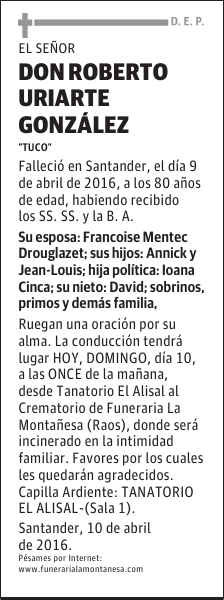 Don Roberto Uriarte Gonzalez