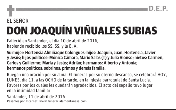 Don Joaquín Viñuales Subias