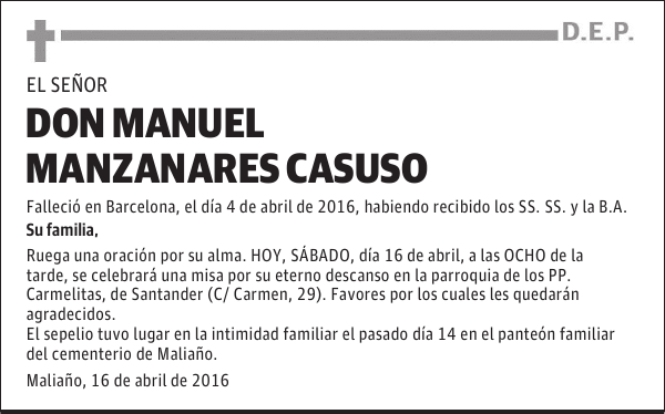 Manuel Manzanares Casuso