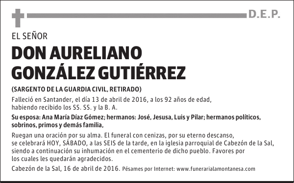 Don Aureliano González Gutiérrez