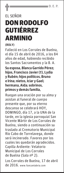 Don Rodolfo Gutiérrez Arminio