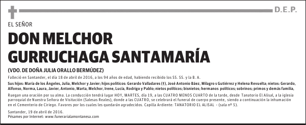 DON MELCHOR GURRUCHAGA SANTAMARÍA