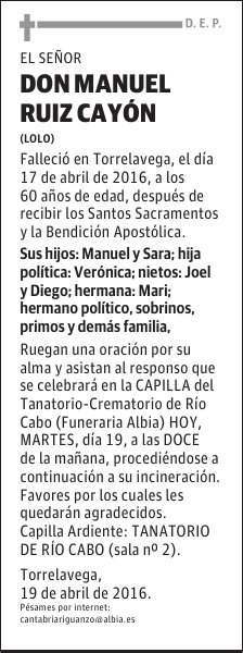 DON MANUEL RUIZ CAYÓN