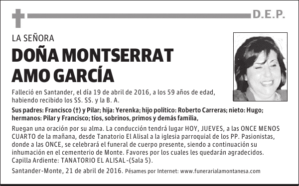 Doña Montserrat Amo García