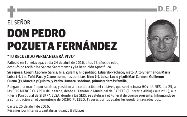 DON PEDRO POZUETA FERNÁNDEZ