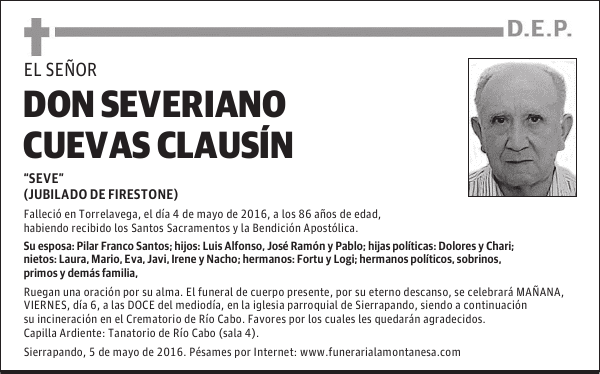 Don Severiano Cuevas Clausín
