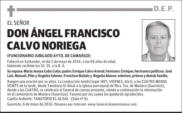 Don Ángel Francisco Calvo Noriega