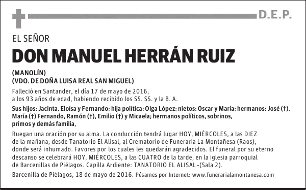 Don Manuel Herrán Ruiz
