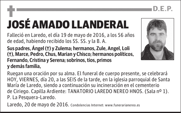 JOSE AMADO LLANDERAL