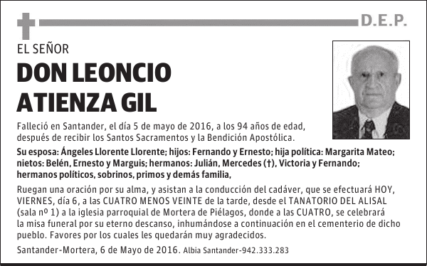 DON LEONCIO ATIENZA GIL