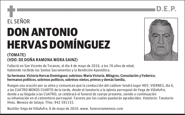 DON ANTONIO HERVAS DOMÍNGUEZ