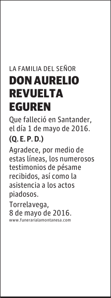 DON AURELIO REVUELTA EGUREN