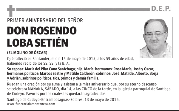 Don Rosendo Loba Setién