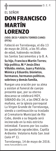 Don Francisco Martín Lorenzo