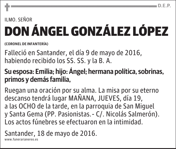 DON ÁNGEL GONZÁLEZ LÓPEZ