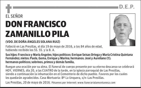 Don Francisco Zamanillo Pila