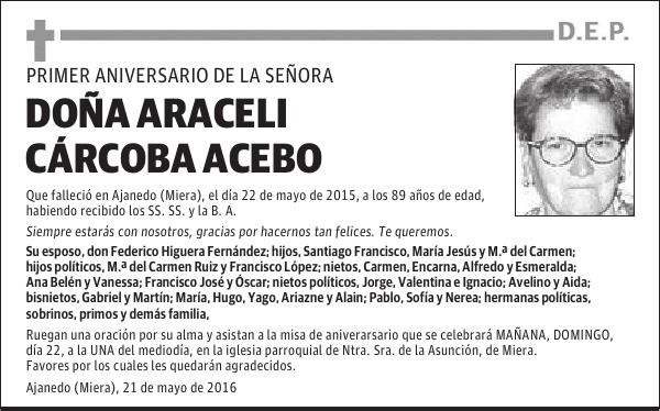 Araceli Carcoba Acebo